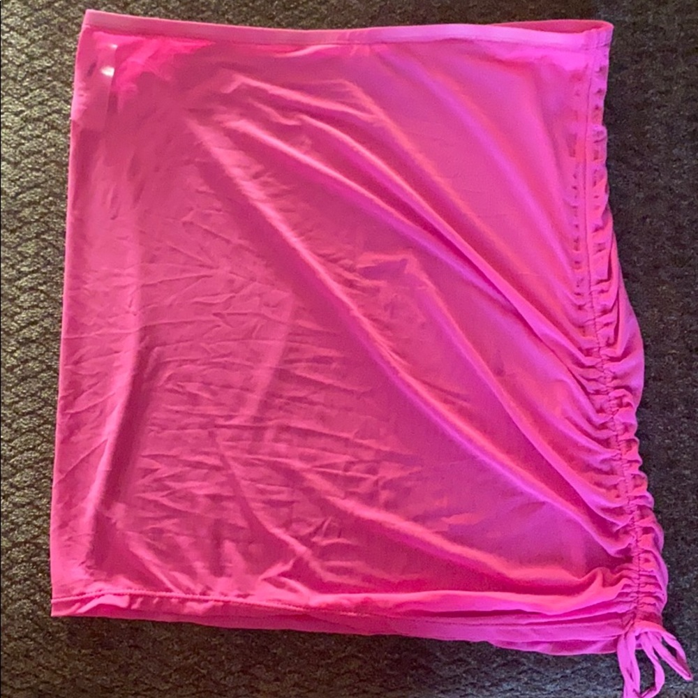 Pink cover up skirt